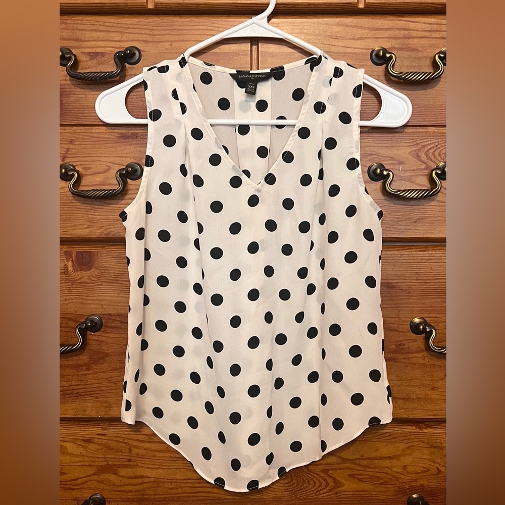 Banana Republic Dot Tank XXS Petite